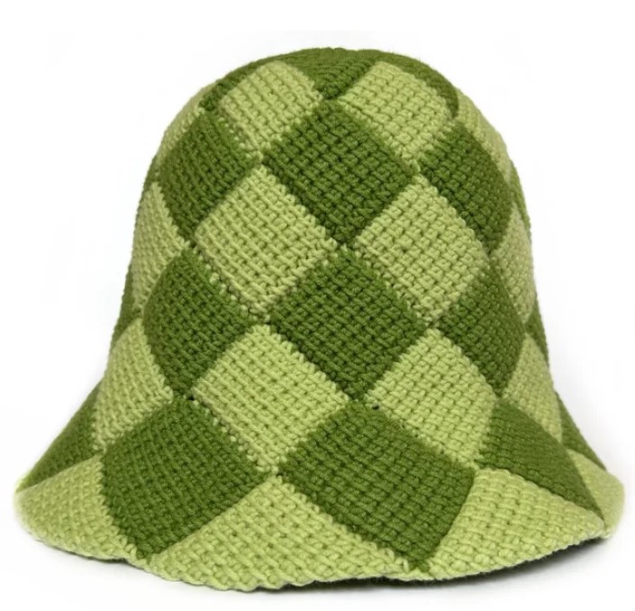 knitted/jacquard bucket hat